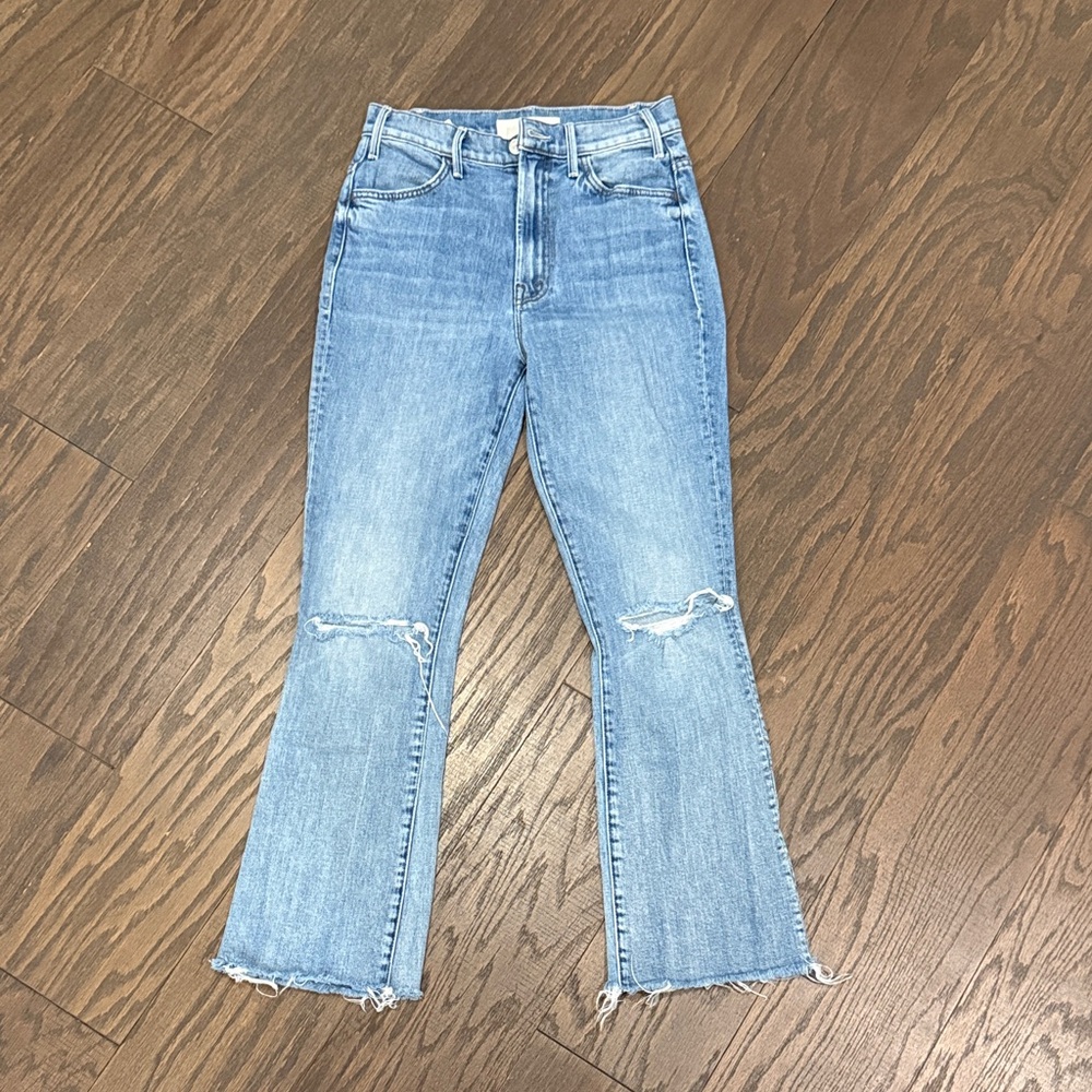 MOTHER Light Blue Flare Jeans